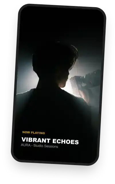 Person listening to music